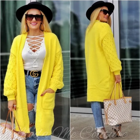 KANARY Yellow Soft Cardigan