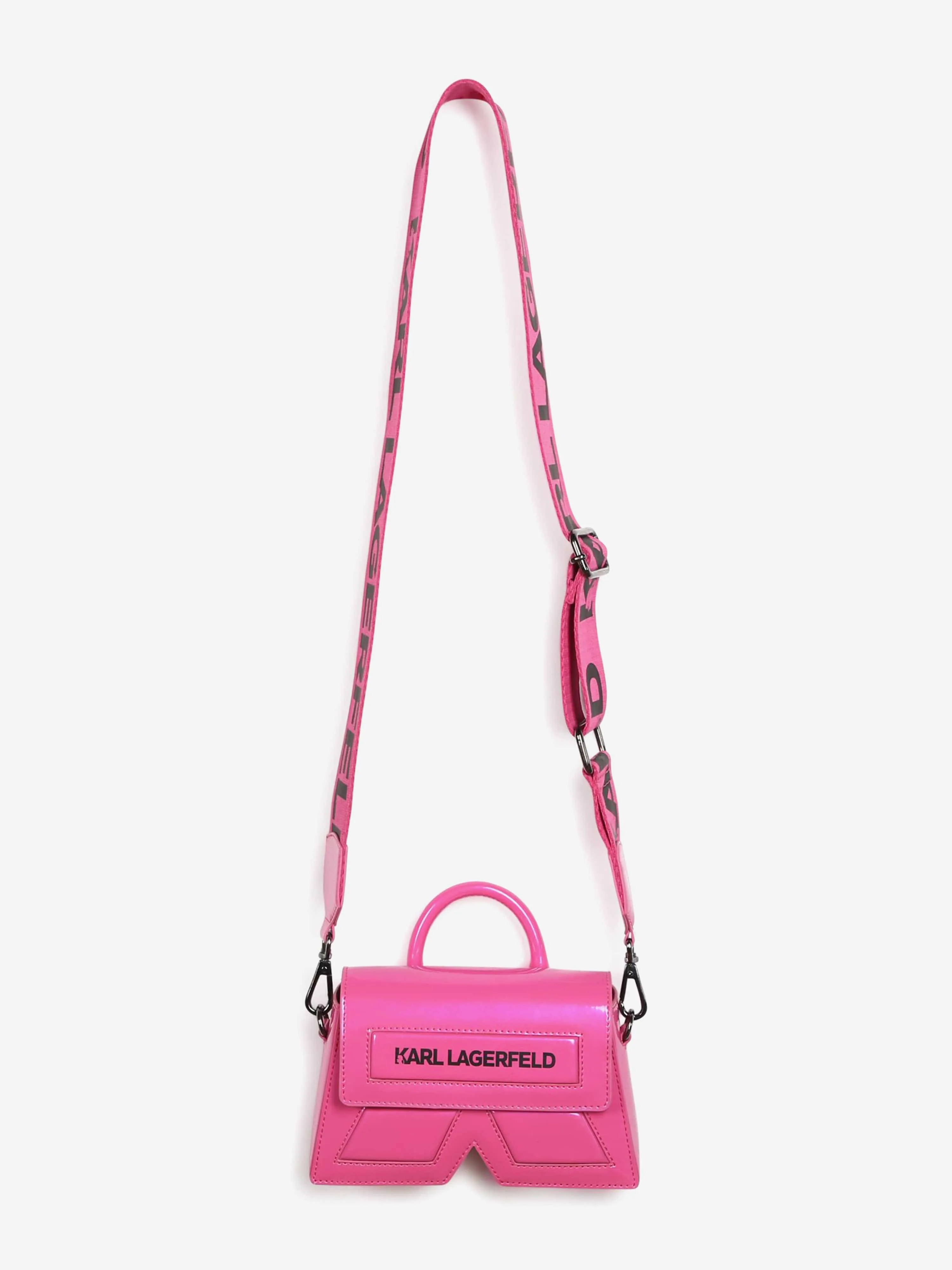 Karl Lagerfeld Girls Ikon K Crossbody Bag in Pink (18.5cm)