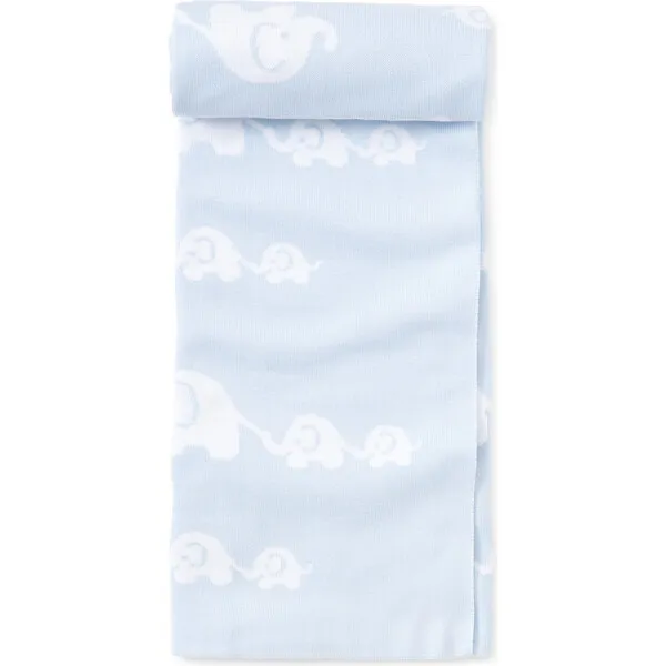 Kissy Kissy Elephant Novelty Blanket, Blue