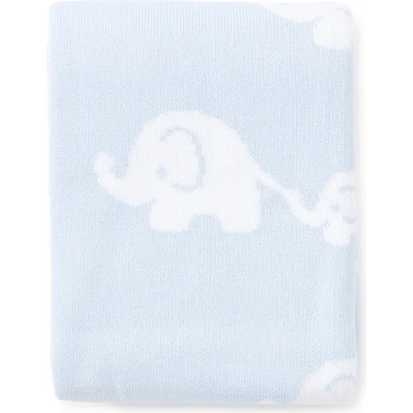 Kissy Kissy Elephant Novelty Blanket, Blue