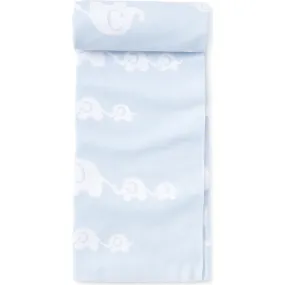 Kissy Kissy Elephant Novelty Blanket, Blue