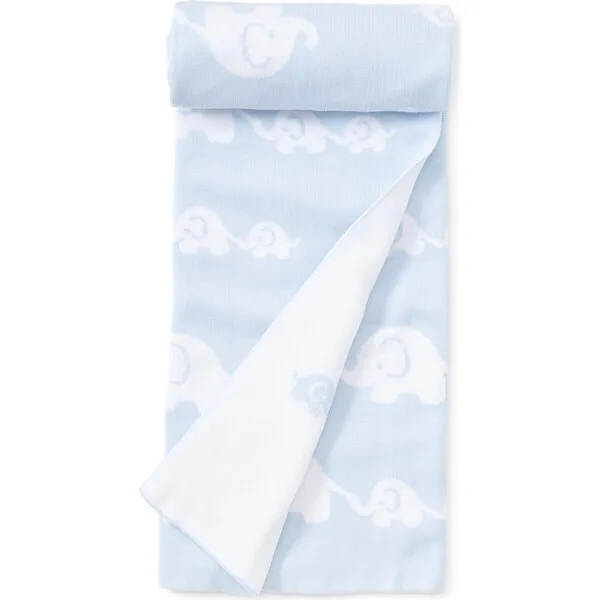 Kissy Kissy Elephant Novelty Blanket, Blue