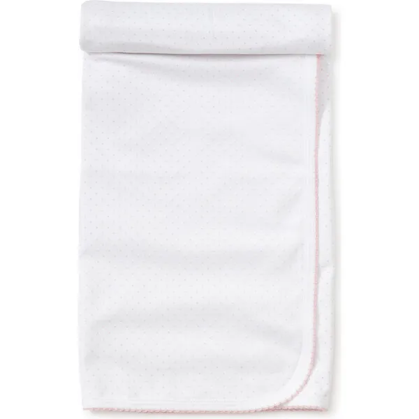 Kissy Kissy New Dots Blanket, White/Pink