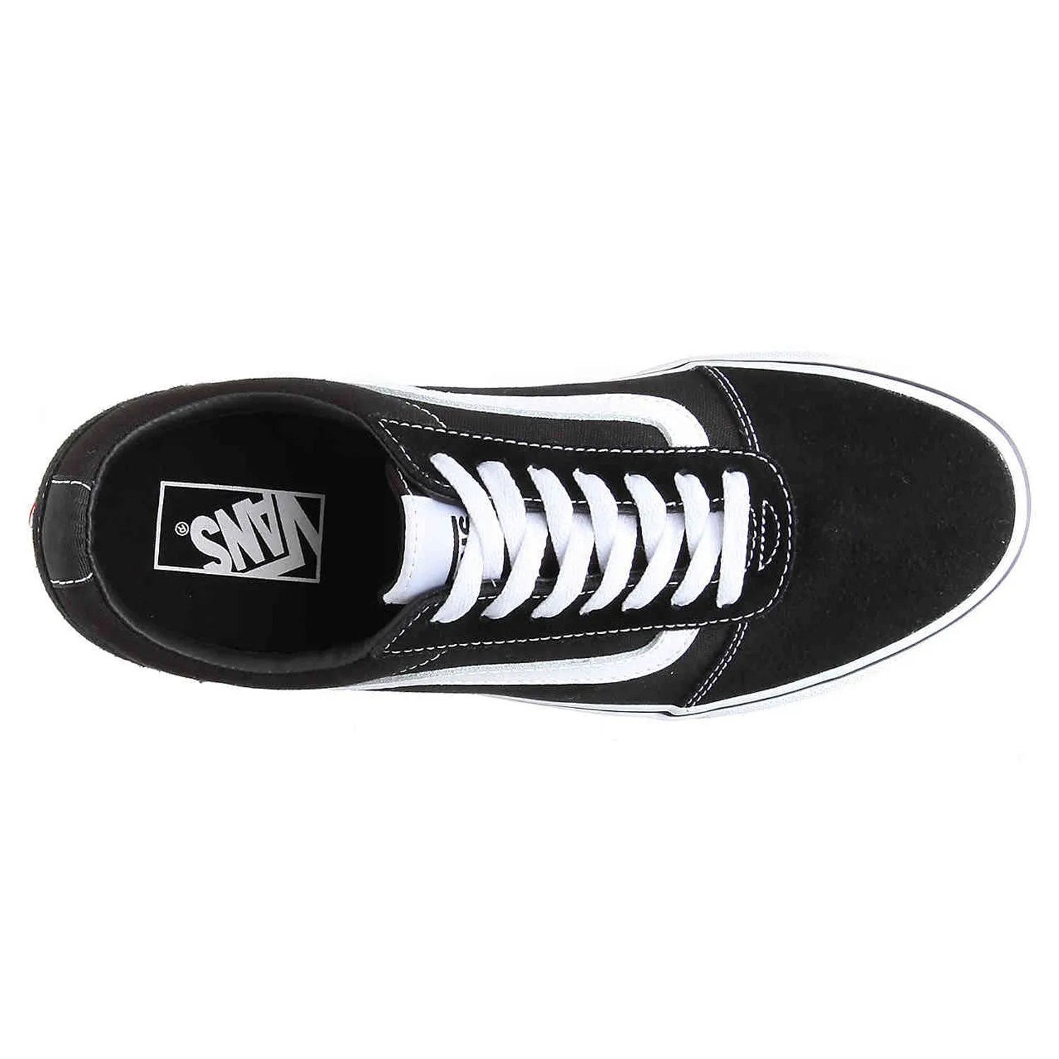 Ladies Classic Black and White Vans Ward Old Skool Styling