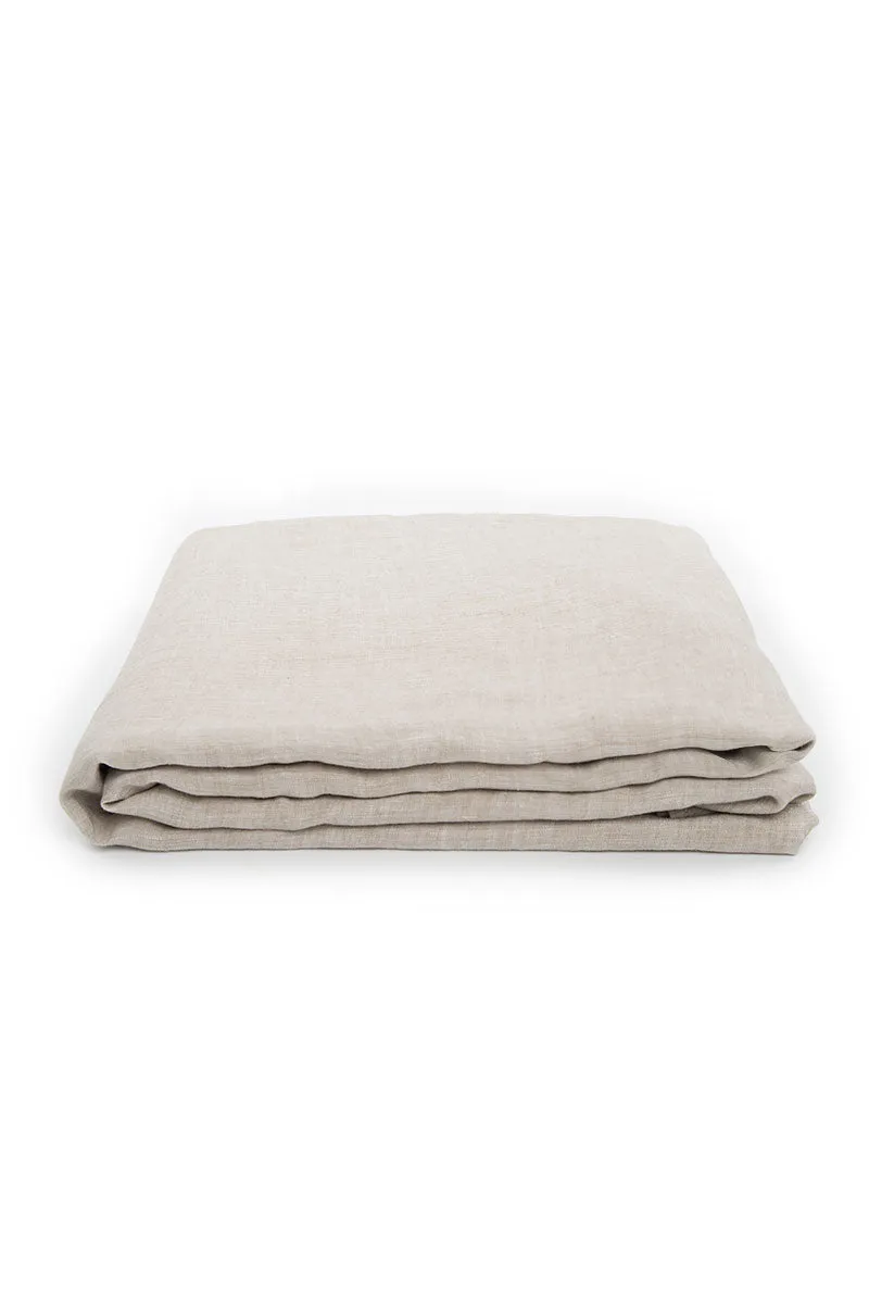 Large Natural Pure Linen Blanket