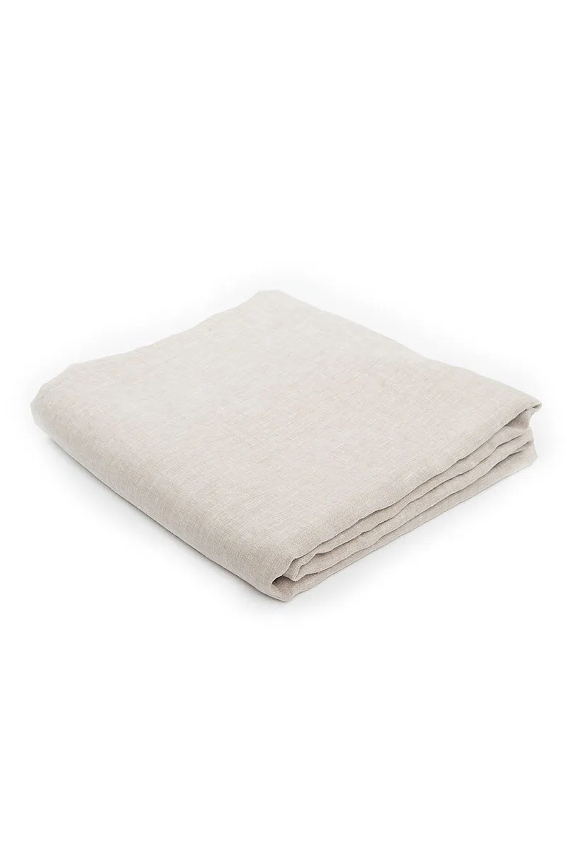 Large Natural Pure Linen Blanket