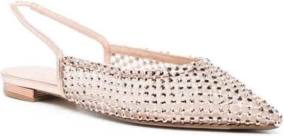 Le Silla Gilda crystal-embellished flat mules Pink