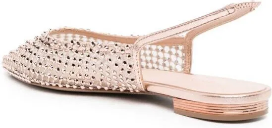 Le Silla Gilda crystal-embellished flat mules Pink