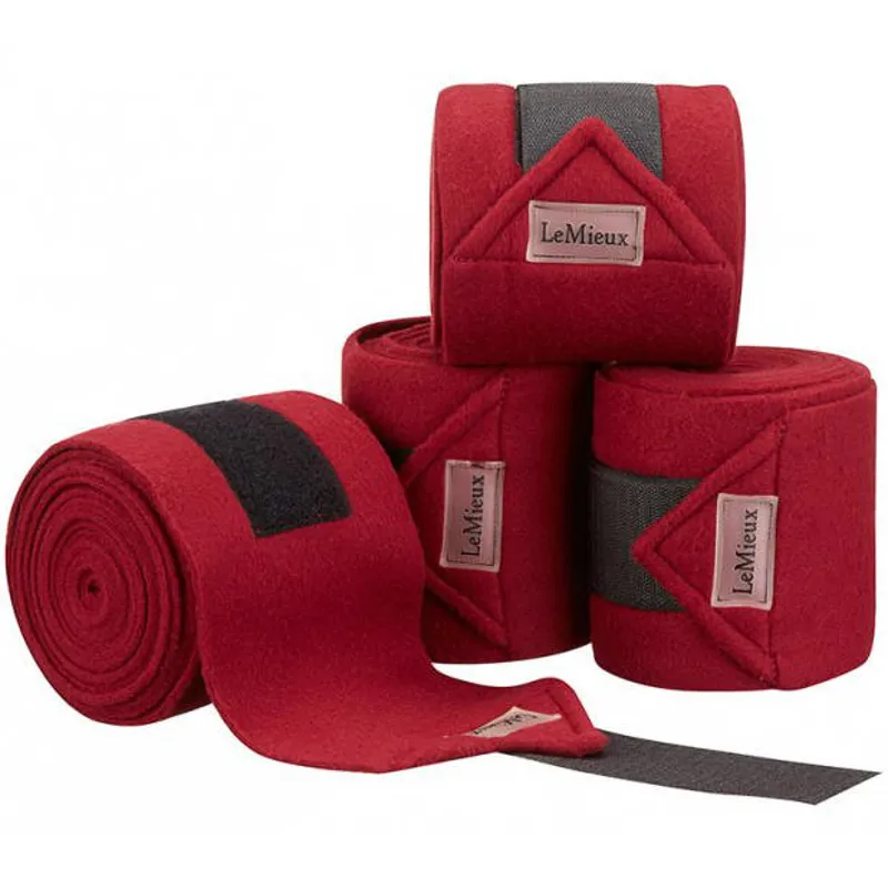 LeMieux Luxury Polo Bandages - Burgundy