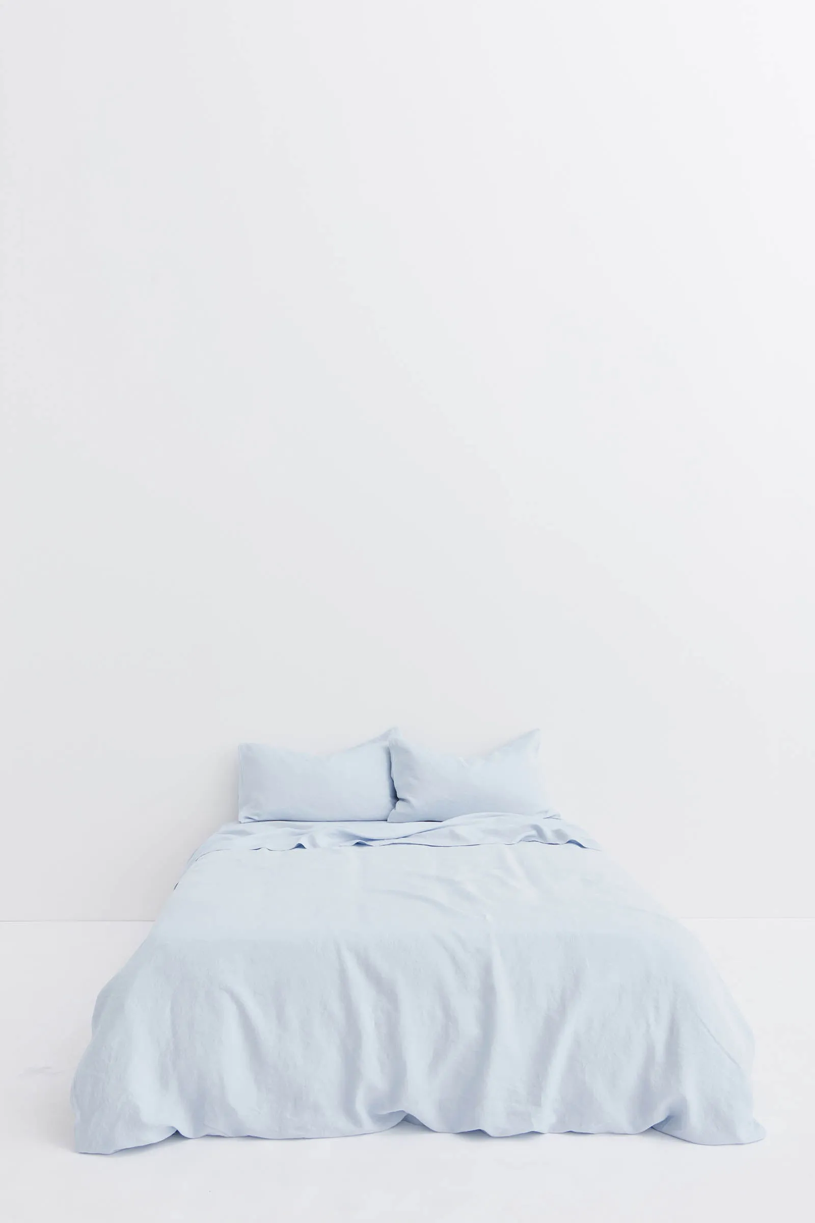 Linen Duvet Cover Blue Haze