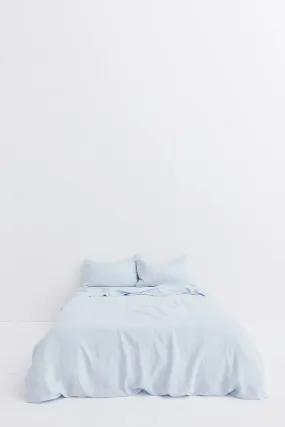 Linen Duvet Cover Blue Haze