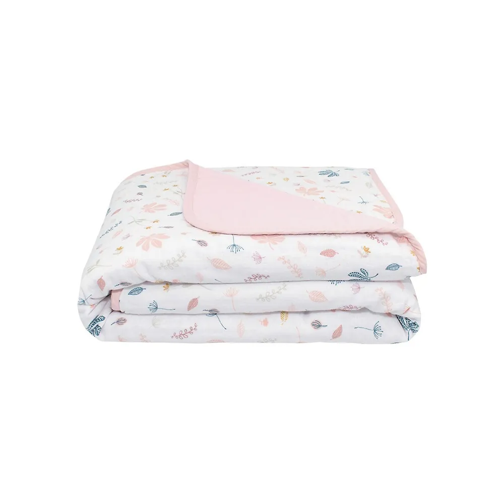 Living Textiles Botanical Organic Muslin Blanket