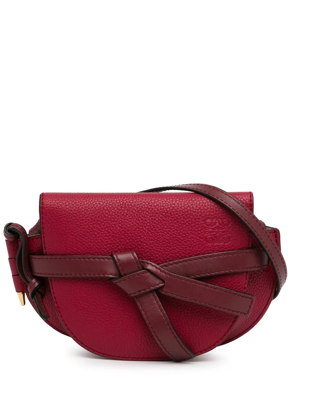 Loewe Pre-Owned 2018 Mini Leather Gate crossbody bag - Red