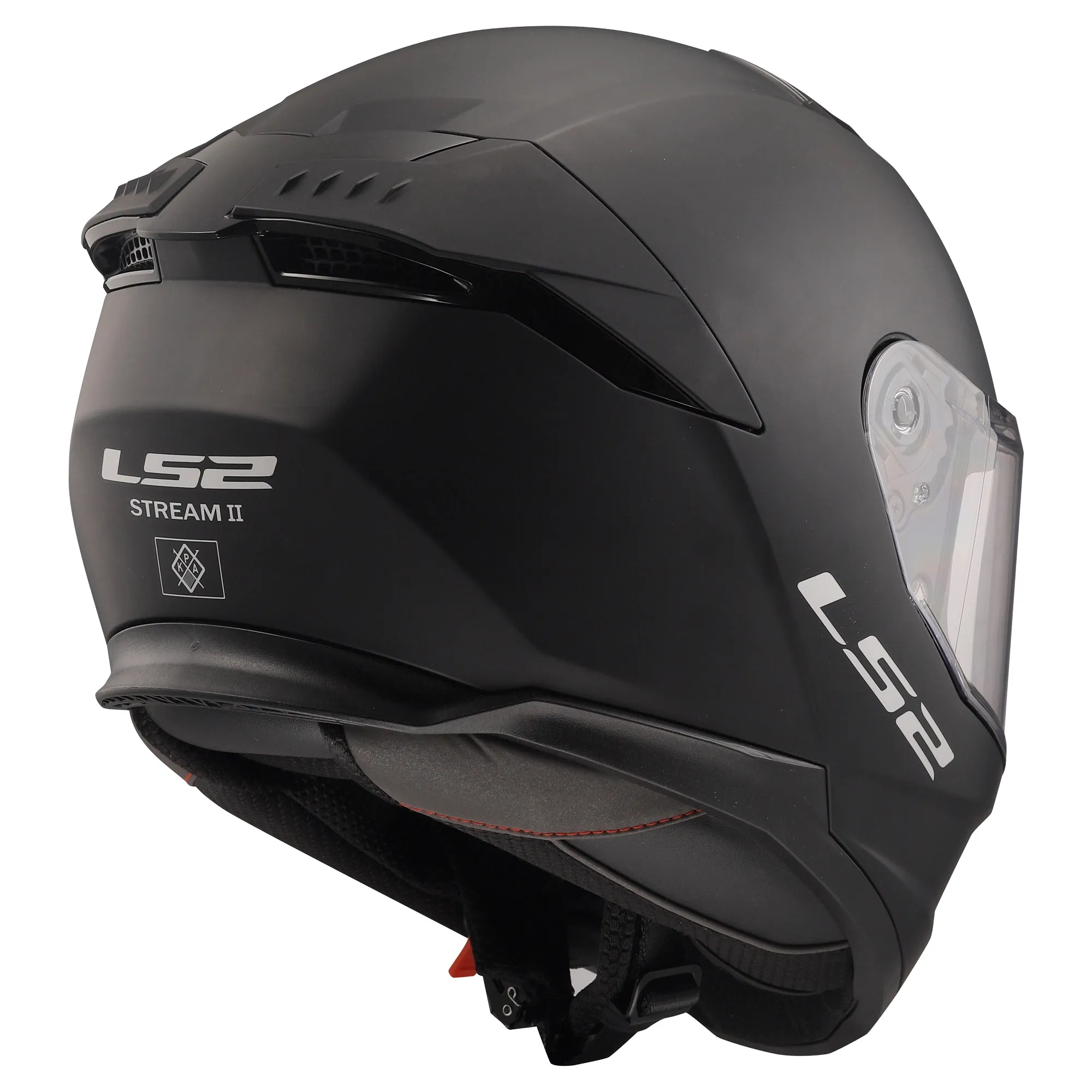 LS2 FF808 Stream II Plain Helmet - Matt Black