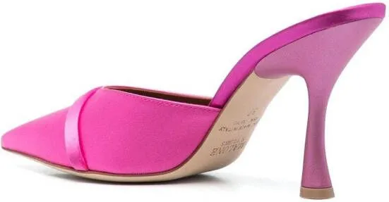 Malone Souliers 95mm sculpted heeled mules Pink