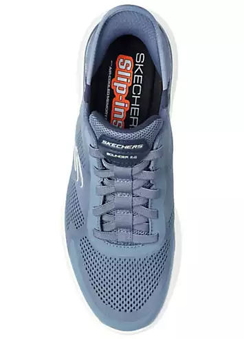 Mens Blue Slip-Ins Bounder 2.0 Emerged Trainers by Skechers | Look Again