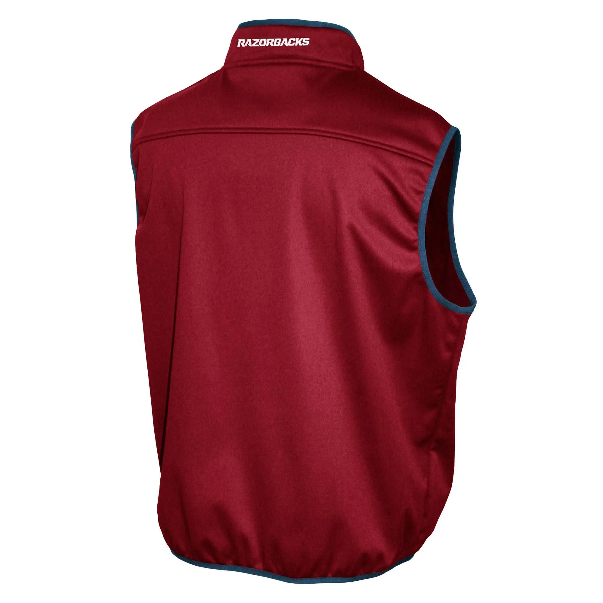 Men's Franchise Club Cardinal Arkansas Razorbacks Softshell Full-Zip Vest