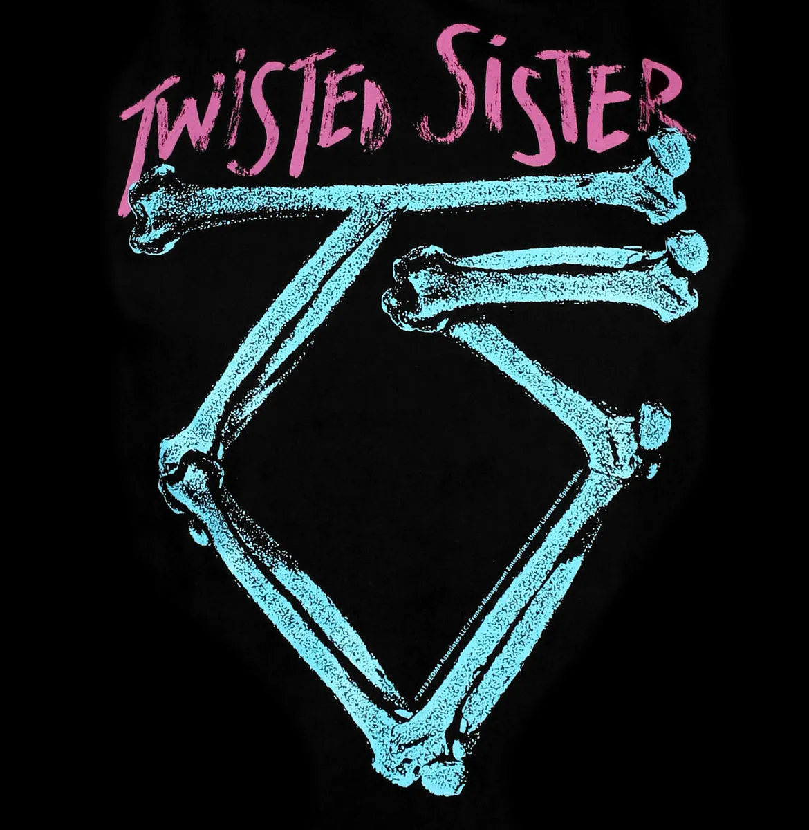 Men's hoodie Twisted Sister - Washed Logo Epic - Black - HYBRIS - ER-37-TS002-H83-14-BK  -  Metal-shop