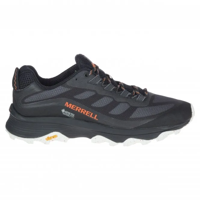 Merrell  Mens Moab Speed GTX Black Waterproof Lace-Up Walking Trainers J066769