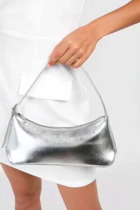 Metallic Baguette Shoulder Bag