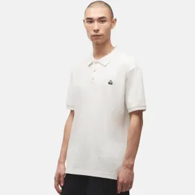 Moose Knuckles White Pique Polo