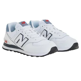 New Balance 574 Lifestyle Denim Shoes - White