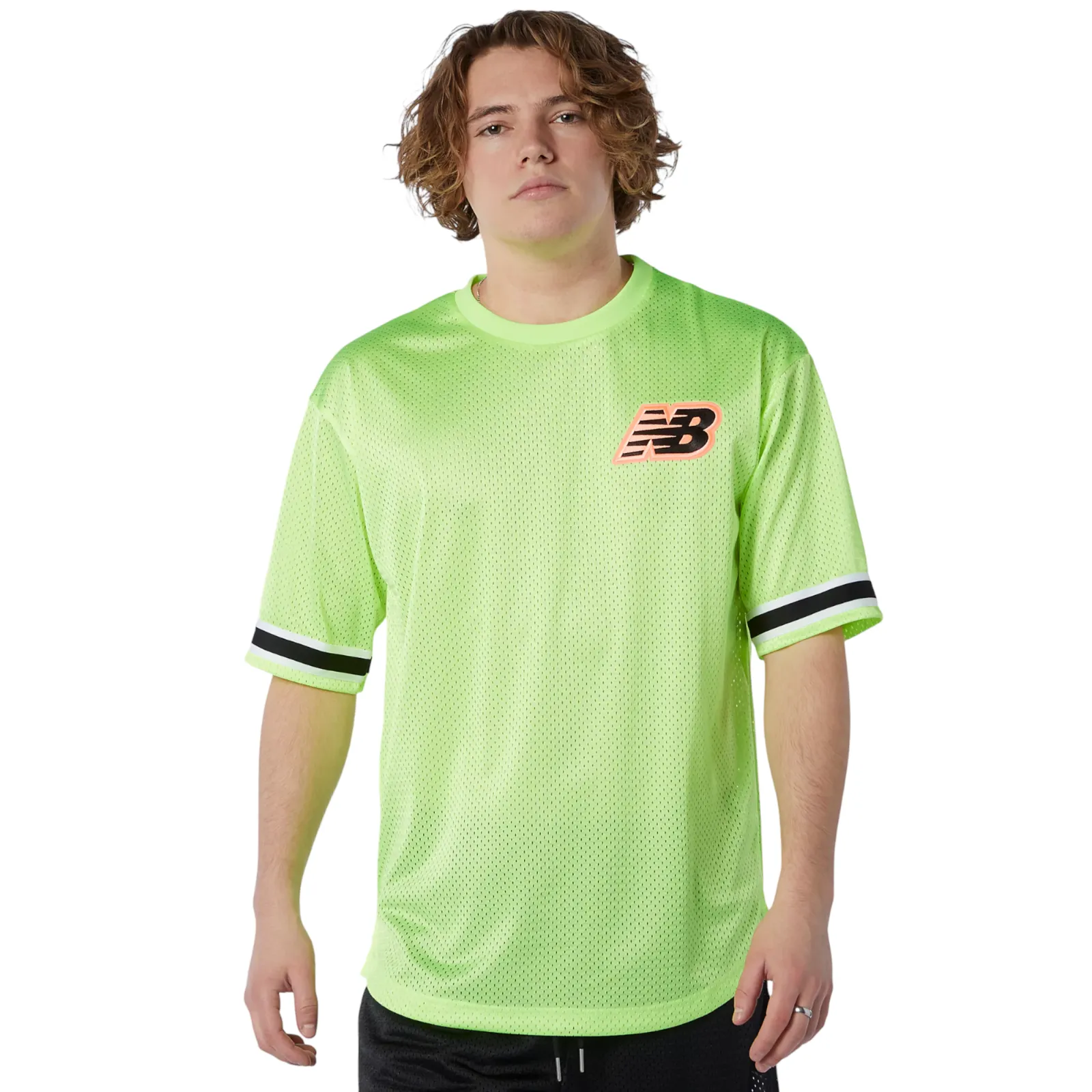 New Balance Athletics Psy Varsity Mesh Tee - Neon Lime