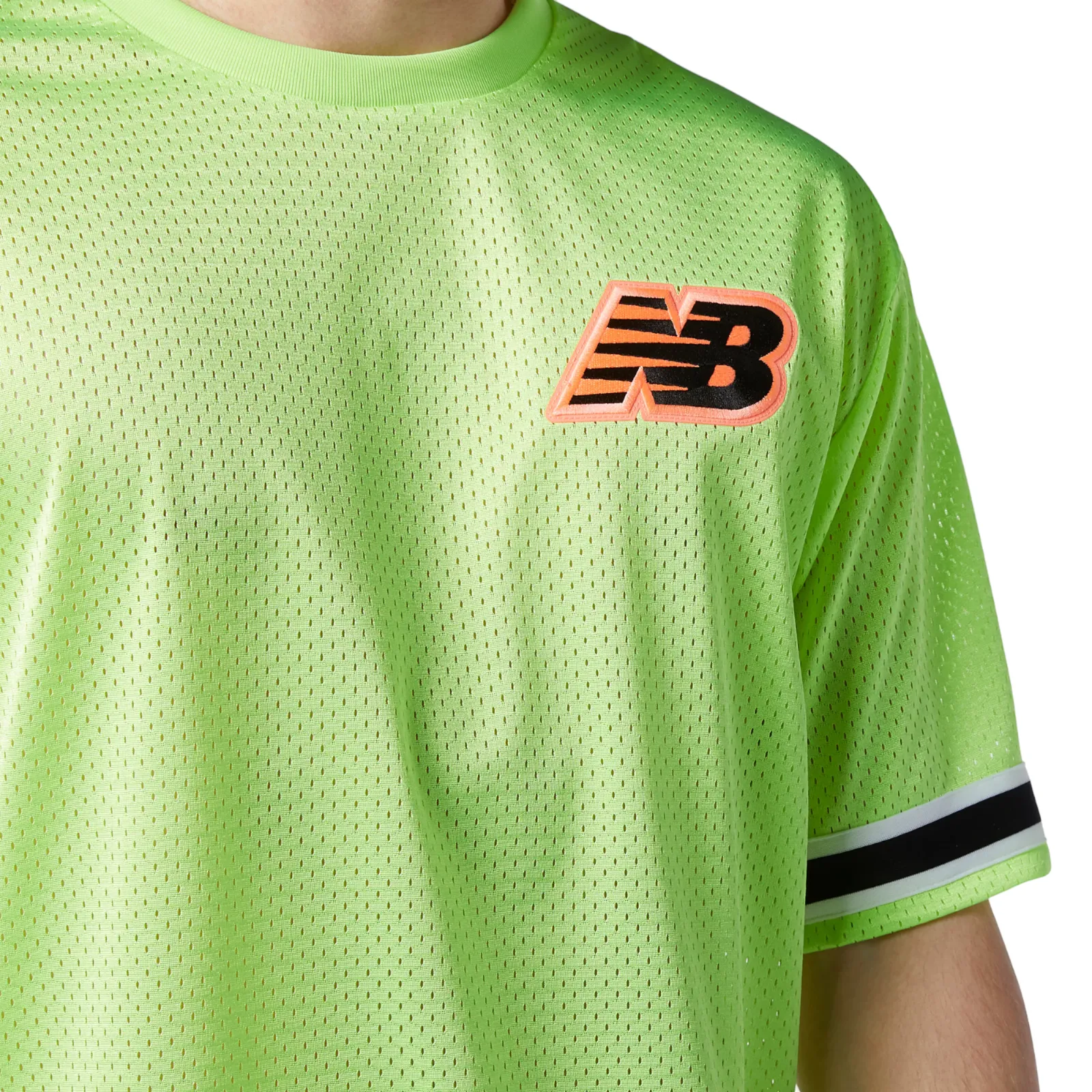 New Balance Athletics Psy Varsity Mesh Tee - Neon Lime