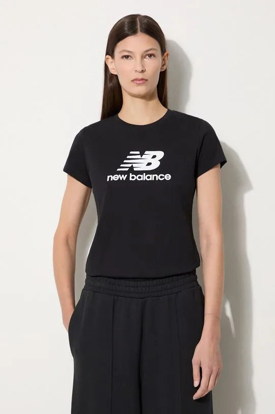 New Balance cotton t-shirt black color