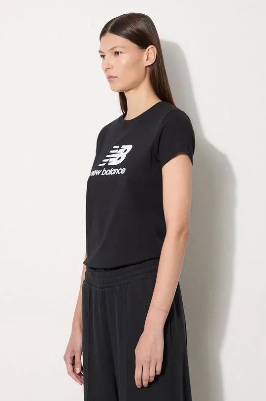 New Balance cotton t-shirt black color