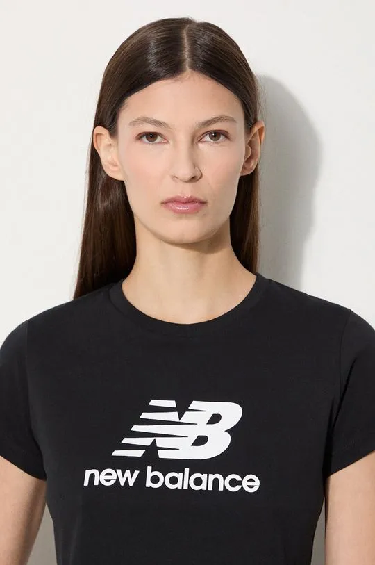 New Balance cotton t-shirt black color