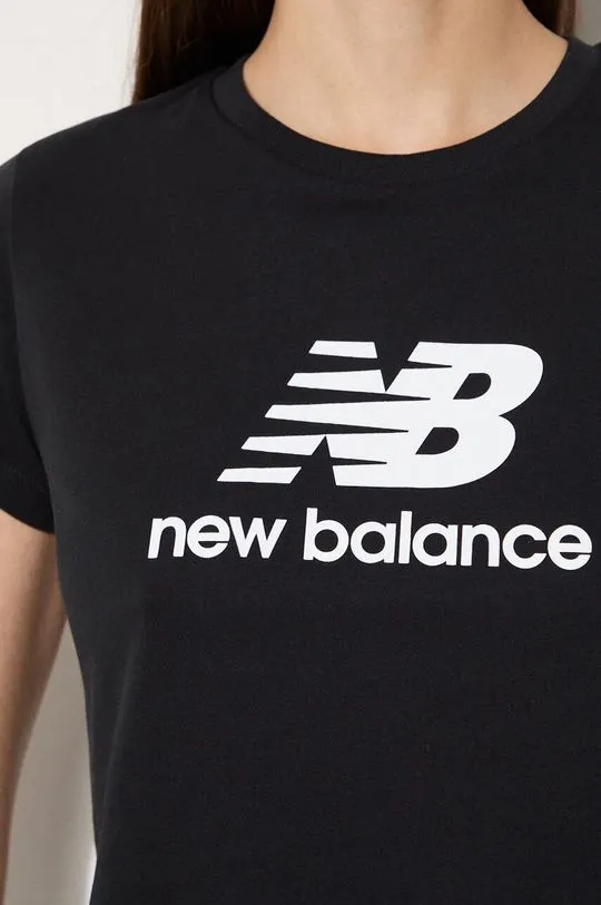 New Balance cotton t-shirt black color