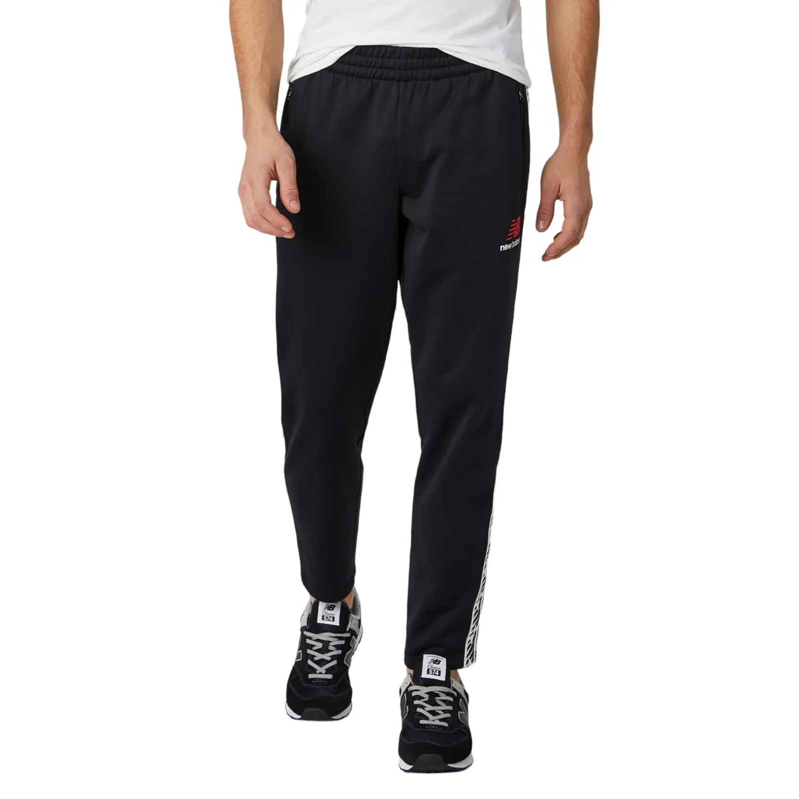 New Balance Essentials Track Pant - Black White