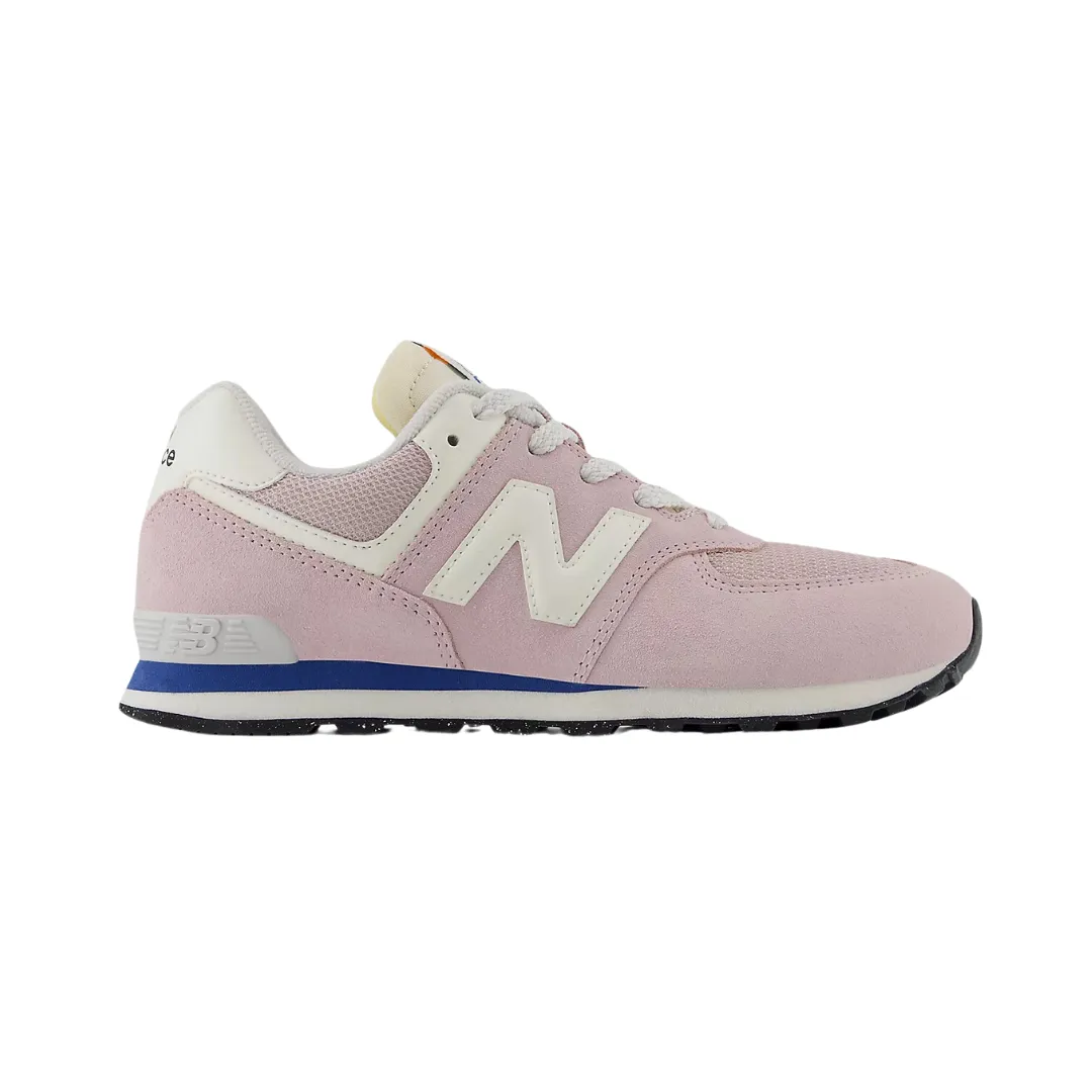 NEW BALANCE GC574VPK-W 574 V1 JR'S (Wide) Twilight Haze/Sea Stone Leather & Mesh Lifestyle Shoes