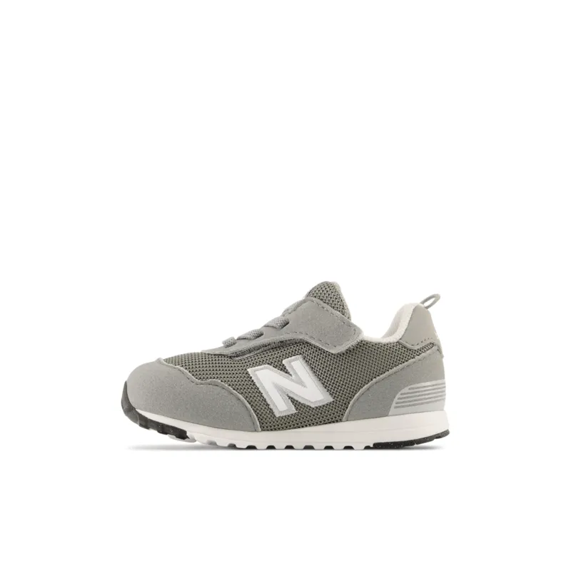 New Balance Infant & Toddler Boys 515 NEW-B Hook & Loop Shoe - NW515GRY (Wide)