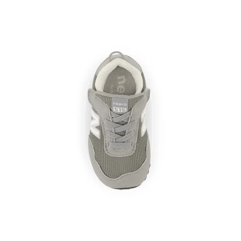 New Balance Infant & Toddler Boys 515 NEW-B Hook & Loop Shoe - NW515GRY (Wide)