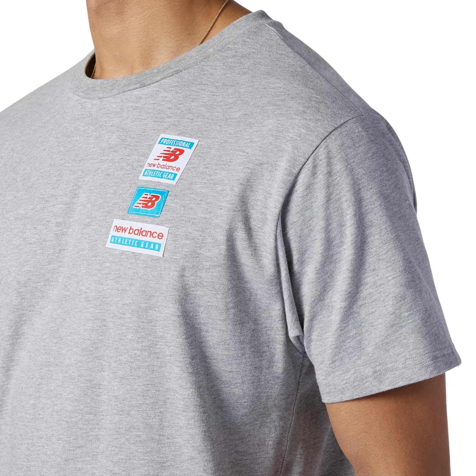 New Balance Nb Essentials Tag T-Shirt - Grey