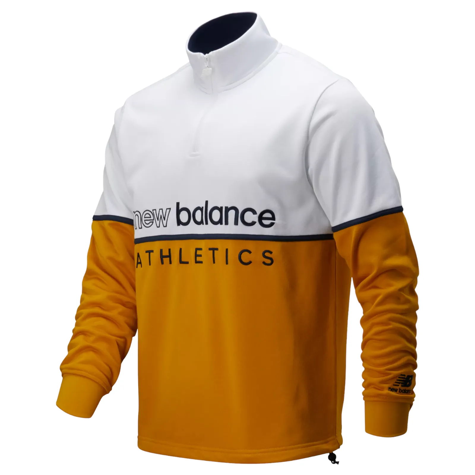 New Balance Sweatshirt Athletics Track 1/4 Zip - Yellow