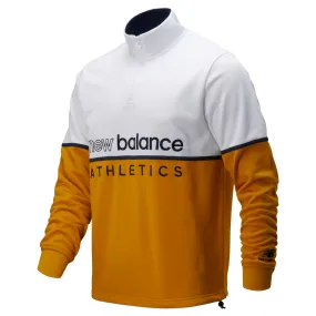 New Balance Sweatshirt Athletics Track 1/4 Zip - Yellow