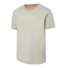 New Balance Tape Logo Neck T Shirt - Beige