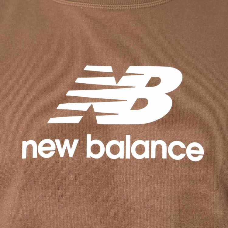 New Balance Women Essentials Stacked Logo French Terry Crewneck Sweatshirt