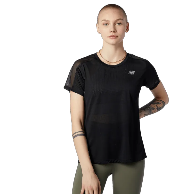 New Balance Women's Impact Run Short Sleeve Shirt