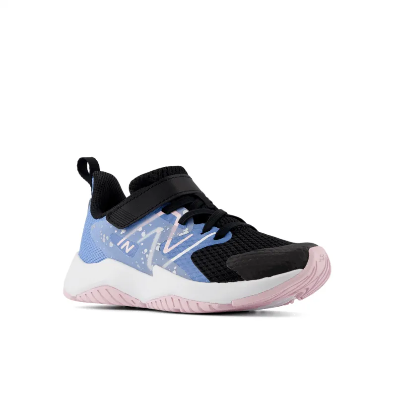 New Balance Youth Girls Rave Run V2 Bungee Lace with Top Strap - YTRAVBL2 (Wide)