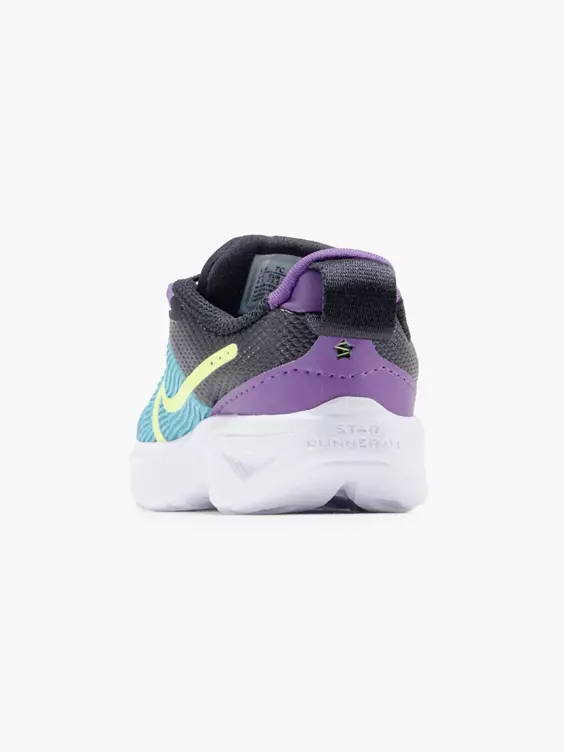 Nike  Infant Girls Nike Teal/Purple Star Runner 4 Trainers