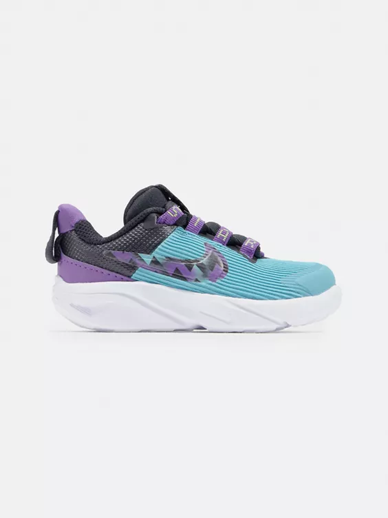 Nike  Infant Girls Nike Teal/Purple Star Runner 4 Trainers