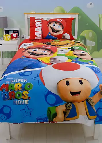 Nintendo Super Mario Movie Jump Duvet Cover Set | Kaleidoscope