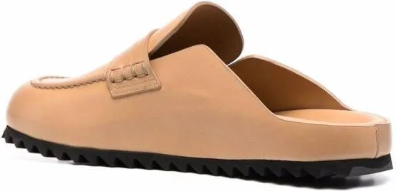 Officine Creative round-toe leather mules Neutrals