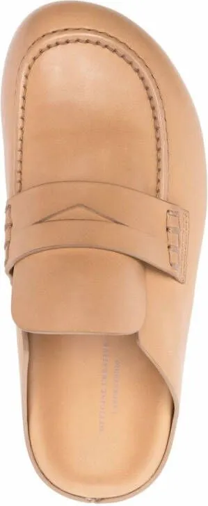 Officine Creative round-toe leather mules Neutrals