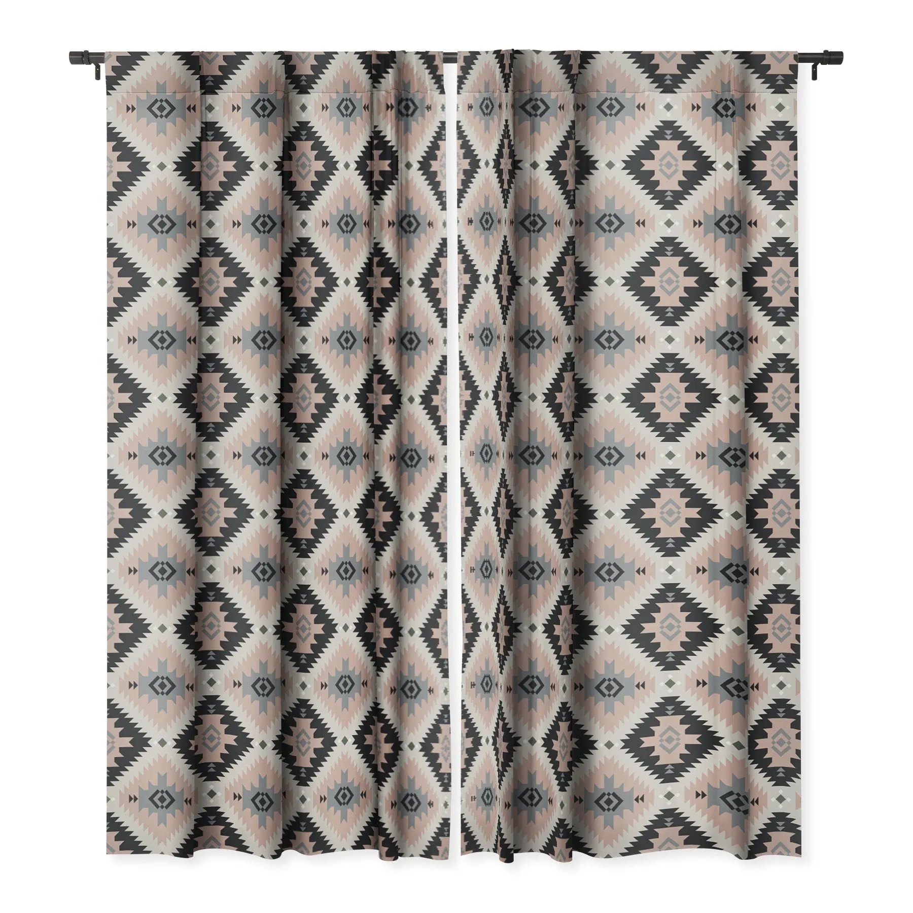 Ole Cornerstone Aztec Print Blackout Window Curtains (DS)