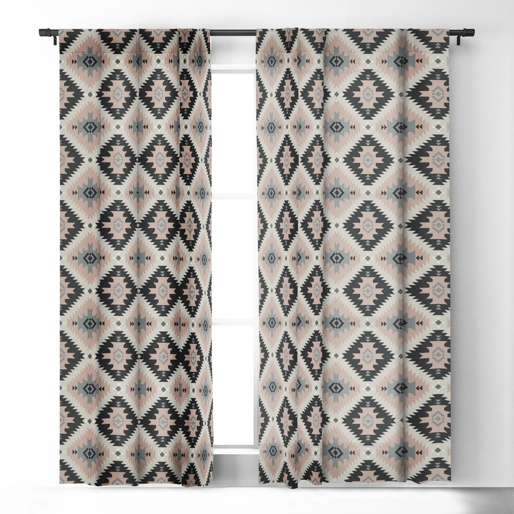 Ole Cornerstone Aztec Print Blackout Window Curtains (DS)